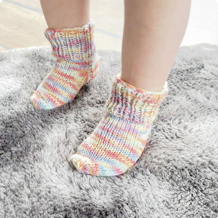 Baumwollsocken Rosa-Blau