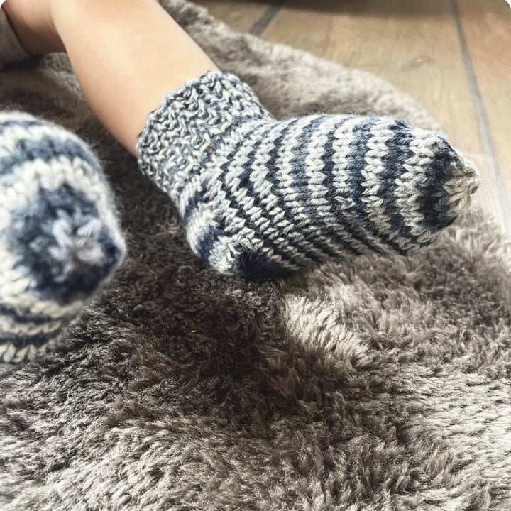 Baumwollsocken Blau