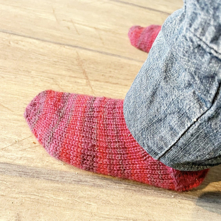 Wollsocken Rot