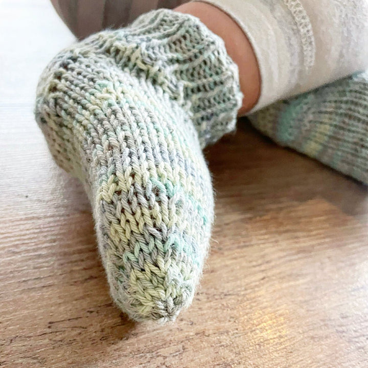 Baumwollsocken Grau-Blau